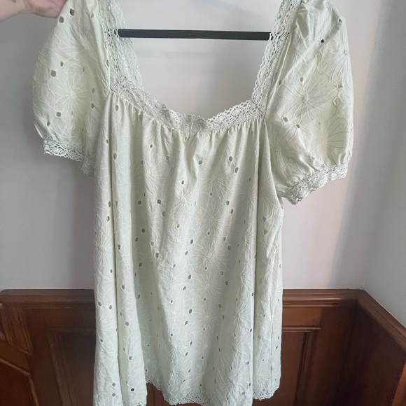 TULAROSA ERYNN MINI DRESS IN MINT GREEN - Picture 2 of 6